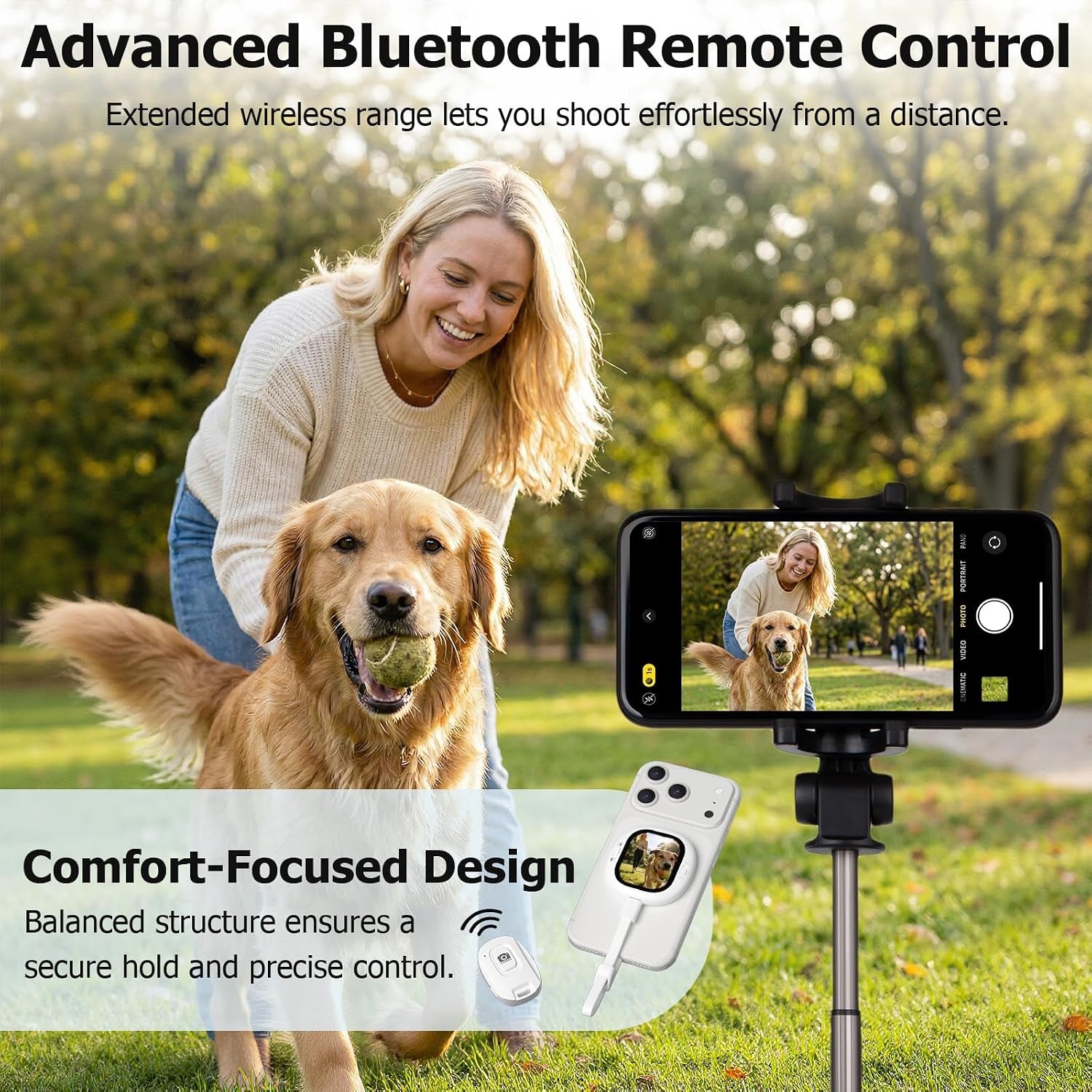 Vlogmate Mini Selfie Monitor Screen for Iphone, Back Camera Monitor for Rear Camera Selfies, Vlog Selfie Monitor for Vlogging, Tiktok, Live Streaming